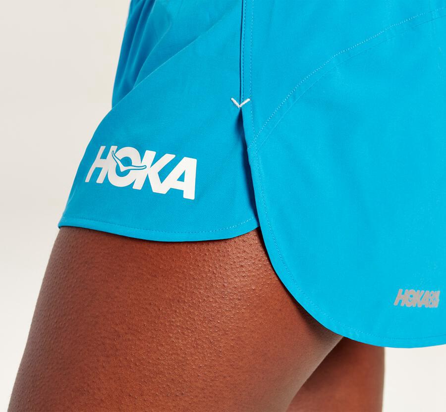 Hoka Australia One One Performance - Womens Shorts Blue - SKLYU-5913